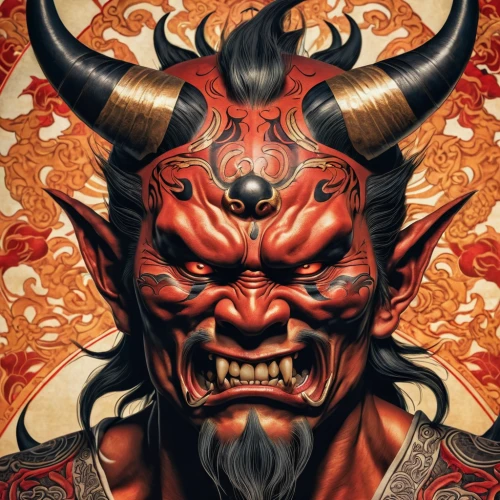 devil,buddhist hell,samurai,barong,goki,nine-tailed,red lantern,fire devil,devil wall,japanese art,xing yi quan,yi sun sin,samurai fighter,chinese art,hellboy,the devil,chinese dragon,dharma,qi-gong,haidong gumdo,Photography,General,Realistic