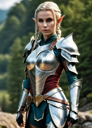 female warrior,male elf,paladin,sterntaler,warrior woman,breastplate,dwarf sundheim,eufiliya,violet head elf,cullen skink,swordswoman,knight armor,elf,dark elf,fantasy warrior,nordic,armor,castleguard,strong woman,joan of arc