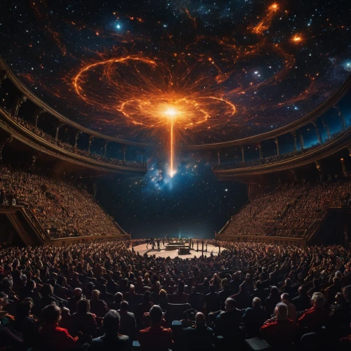 planetarium,berlin philharmonic orchestra,royal albert hall,musical dome,immenhausen,orchestral,philharmonic orchestra,orchestra,symphony orchestra,exo-earth,greek in a circle,arena,space art,theater of war,the universe,symphony,pioneer 10,universe,orbital,stage design,Photography,General,Fantasy
