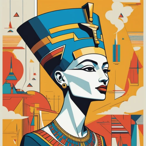 ramses ii,art deco woman,ancient egyptian girl,pharaonic,tutankhamen,tutankhamun,king tut,cleopatra,ancient egyptian,wpap,ancient egypt,ramses,pharaoh,egyptology,egyptian,sphynx,egypt,pharaohs,karnak,horus,Illustration,Vector,Vector 06