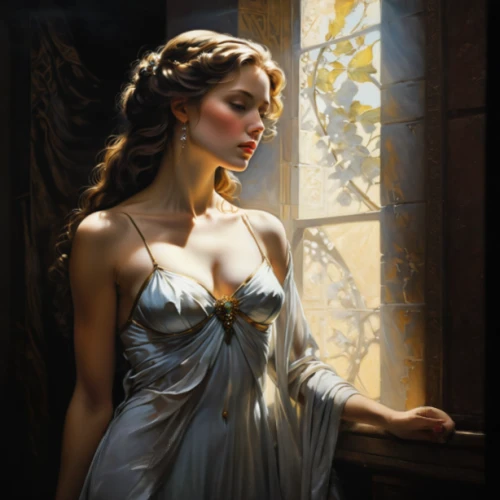 emile vernon,cinderella,girl in a long dress,ball gown,romantic portrait,rapunzel,jessamine,celtic woman,evening dress,a girl in a dress,fantasy portrait,accolade,nightgown,fantasy woman,fantasy art,a charming woman,young woman,lady of the night,athena,the enchantress