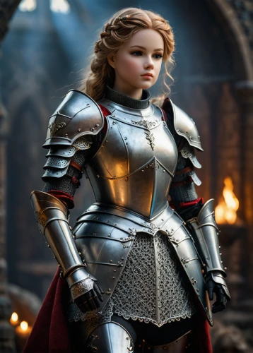 joan of arc,female warrior,strong woman,girl in a historic way,strong women,warrior woman,fantasy woman,celtic queen,armour,breastplate,her,heavy armour,knight armor,swordswoman,cuirass,armor,female hollywood actress,heroic fantasy,fantasy warrior,digital compositing,Photography,General,Fantasy