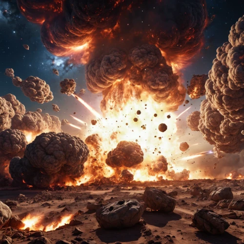 asteroids,doomsday,explosion destroy,explosions,meteorite impact,explode,exploding,armageddon,explosion,scorched earth,nuclear explosion,asteroid,volcanic activity,apocalypse,detonation,fire planet,the conflagration,burning earth,the end of the world,door to hell,Photography,General,Realistic