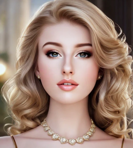 realdoll,romantic look,bridal jewelry,beautiful young woman,natural cosmetic,pearl necklace,female beauty,pretty young woman,vintage makeup,beautiful model,model beauty,beauty face skin,blonde woman,elegant,romantic portrait,pearl necklaces,blond girl,blonde girl,doll's facial features,beautiful face