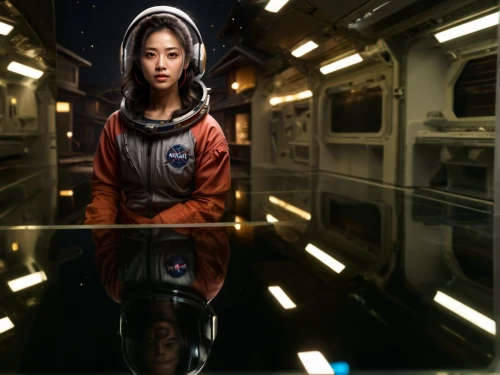 sci fiction illustration,digital compositing,photo manipulation,scifi,district 9,photomanipulation,sci fi,lost in space,sci - fi,sci-fi,cg artwork,astronaut,spacesuit,shepard,the girl at the station,image manipulation,mulan,science fiction,photoshop manipulation,space-suit