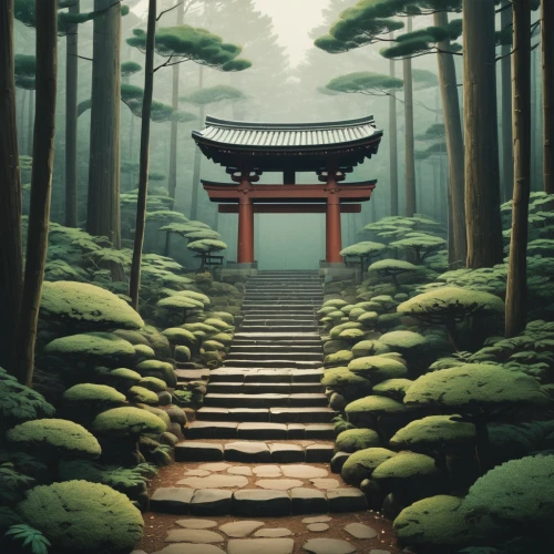 japanese shrine,japan landscape,tsukemono,kyoto,japanese background,torii,japan garden,japanese garden,shinto shrine,ginkaku-ji,shinto,koyasan,japanese architecture,淡島神社,world digital painting,ryokan,shrine,japanese art,japanese garden ornament,the japanese tree,Illustration,Japanese style,Japanese Style 08