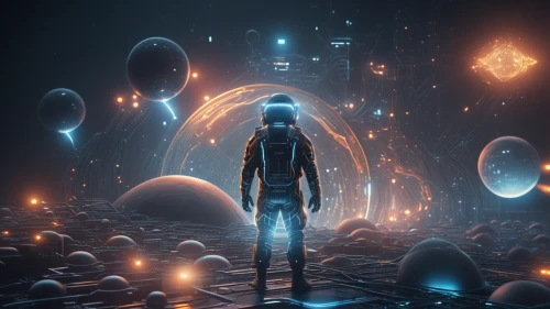 cinema 4d,inner space,sci fiction illustration,astral traveler,scifi,meridians,light space,portals,cyberspace,binary system,cybernetics,fractal environment,nebulous,spheres,virtual identity,science fiction,transcendence,synthesis,connectedness,electron,Photography,General,Sci-Fi