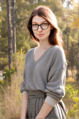 with glasses,librarian,silver framed glasses,portrait background,autumn photo session,wooden background,silphie,lace round frames,photographic background,menswear for women,reading glasses,senior photos,round autumn frame,female model,long-sleeved t-shirt,green background,autumn background,wood background,glasses,portrait photography