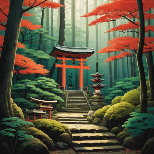 japanese shrine,japan landscape,torii,japanese background,kyoto,tsukemono,japan garden,shinto,shinto shrine,japanese art,japanese garden,world digital painting,japanese sakura background,japan,shrine,japanese garden ornament,beautiful japan,淡島神社,sakura background,japanese floral background,Illustration,Vector,Vector 08