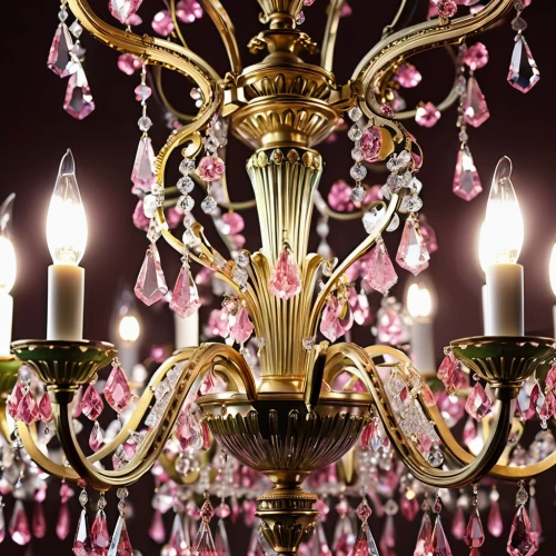 chandelier,golden candlestick,candlestick for three candles,light fixture,candlestick,menorah,islamic lamps,gold ornaments,rococo,table lamps,candlesticks,sconce,swedish crown,ceiling fixture,lighted candle,glass decorations,candlelights,centrepiece,tealight,ceiling lamp,Photography,General,Realistic