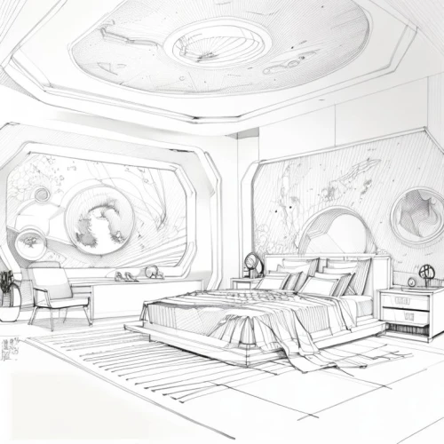 sci fi surgery room,concept art,ufo interior,spaceship space,sky space concept,ornate room,millenium falcon,backgrounds,sci fi,rooms,research station,orrery,spaceship,bridal suite,great room,sci fiction illustration,interiors,sleeping room,sci-fi,sci - fi,Design Sketch,Design Sketch,Hand-drawn Line Art