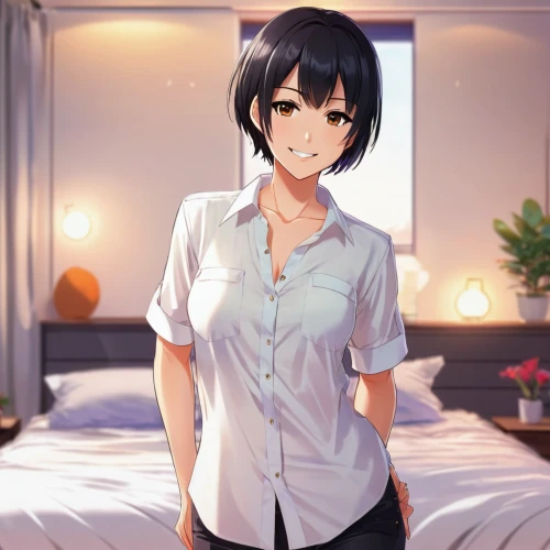 honmei choco,pajamas,azusa nakano k-on,烧乳鸽,maya,in a shirt,citrus,青龙菜,dress shirt,piko,white shirt,nurse uniform,japanese floral background,ren,wiz,aomoriya,unknown,shirt,ganai,cotton top,Illustration,Japanese style,Japanese Style 03