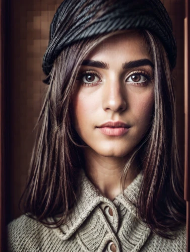 girl wearing hat,islamic girl,beret,young model istanbul,beanie,girl portrait,ancient egyptian girl,brown hat,girl in cloth,arab,portrait photography,girl in a historic way,portrait photographers,girl with cloth,portrait of a girl,knit hat,leather hat,headscarf,young woman,hijab