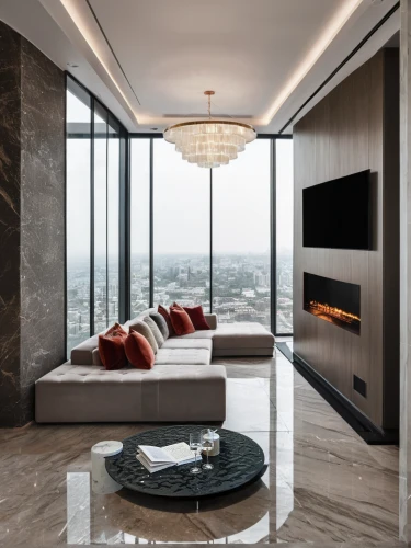 luxury home interior,interior modern design,modern living room,contemporary decor,modern decor,penthouse apartment,fire place,livingroom,interior design,living room,modern room,apartment lounge,fireplaces,concrete ceiling,luxury property,interior decoration,luxury bathroom,family room,modern style,sitting room