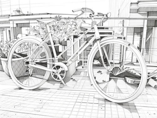 old bike,bicycles--equipment and supplies,velocipede,bicycles,bicycle frame,benz patent-motorwagen,bicycle,city bike,iron wheels,racing bicycle,bicycle basket,bicycle part,bicycle front and rear rack,tandem bike,road bicycle,bike tandem,race bike,tandem bicycle,old motorcycle,bicycle trailer,Design Sketch,Design Sketch,Hand-drawn Line Art