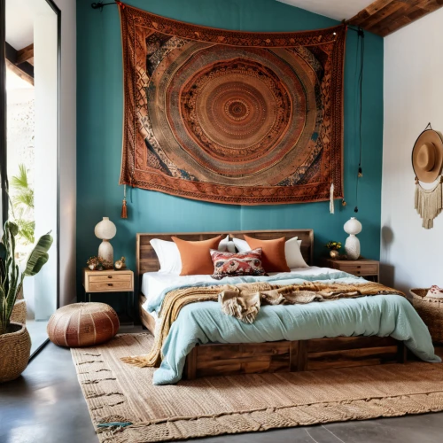 boho art,boho,patterned wood decoration,moroccan pattern,wall decor,turquoise wool,modern decor,decor,interior decor,wall decoration,airbnb icon,wooden wall,contemporary decor,interior decoration,boho background,teal and orange,guest room,rustic,geometric style,color turquoise,Photography,General,Realistic