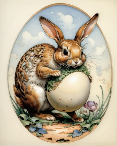 audubon's cottontail,rabbits and hares,painting easter egg,american snapshot'hare,domestic rabbit,easter rabbits,steppe hare,wild hare,leveret,retro easter card,easter bunny,cottontail,eastern cottontail,easter card,brown rabbit,european rabbit,lepus europaeus,painted eggshell,white rabbit,painting eggs,Illustration,Retro,Retro 19