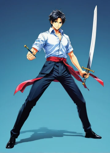 swordsman,fighting stance,kenjutsu,martial arts uniform,swordsmen,archer,male character,sword,samurai sword,japanese martial arts,taichi,anime japanese clothing,game illustration,figure of justice,game character,swordswoman,male poses for drawing,anime 3d,sensei,yukio,Illustration,Japanese style,Japanese Style 04