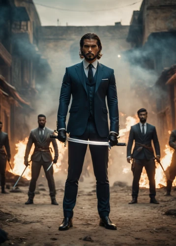 a black man on a suit,suit actor,men's suit,athos,free fire,suit trousers,black businessman,action film,digital compositing,white-collar worker,wolverine,spy visual,the game,mafia,striking combat sports,assassination,men clothes,bodyguard,media player,che,Photography,General,Cinematic