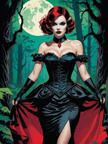 red riding hood,scarlet witch,queen of hearts,black widow,vampire woman,vampire lady,the enchantress,vampira,little red riding hood,gothic woman,huntress,poison ivy,darth talon,background ivy,deadly nightshade,gothic fashion,sorceress,queen of the night,fantasy woman,gothic dress,Conceptual Art,Daily,Daily 08