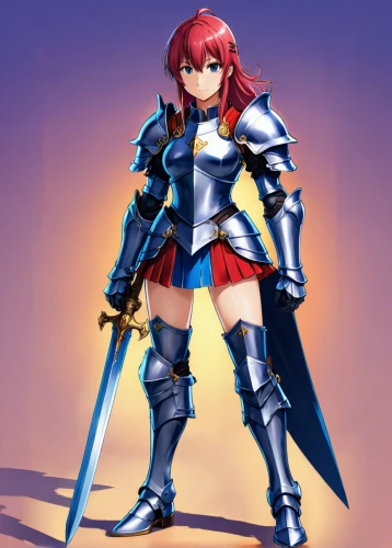 hamearis lucina,swordswoman,female warrior,alm,knight armor,cavalier,meteora,fantasy warrior,fighting stance,knight star,knight,joan of arc,armored,kosmea,winterblueher,6-cyl in series,armor,knight festival,sword lily,flame robin,Illustration,Japanese style,Japanese Style 03