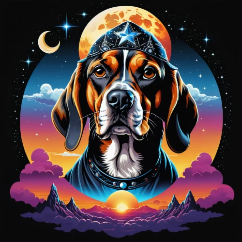 bloodhound,greater swiss mountain dog,rottweiler,entlebucher mountain dog,doberman,coonhound,smaland hound,basset hound,treeing walker coonhound,gordon setter,basset bleu de gascogne,beauceron,bluetick coonhound,english coonhound,black and tan coonhound,great dane,beagle,dog illustration,bernese mountain dog,posavac hound,Photography,General,Realistic