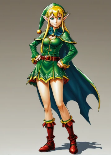 tiki,elf,link,elza,alm,meteora,elves,ashitaba,kayano,sheik,goddess of justice,mara,male elf,fantasia,oracle girl,erika,rupees,belarus byn,christmas elf,elf hat,Illustration,Japanese style,Japanese Style 05