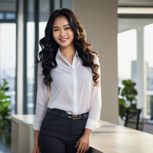 sales person,business woman,women in technology,bussiness woman,business girl,blur office background,customer service representative,white-collar worker,businesswoman,business angel,ceo,financial advisor,office worker,asian woman,business women,real estate agent,establishing a business,indonesian women,asian semi-longhair,receptionist