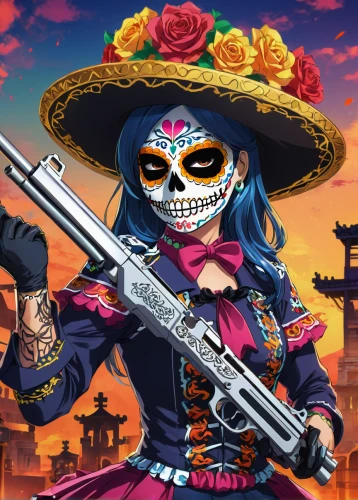 la catrina,dia de los muertos,la calavera catrina,el dia de los muertos,day of the dead icons,day of the dead frame,catrina calavera,day of the dead truck,day of the dead,mariachi,muerte,calaverita sugar,days of the dead,day of the dead skeleton,catrina,day of the dead paper,calavera,mexican culture,cinco de mayo,mexican revolution,Illustration,Japanese style,Japanese Style 03