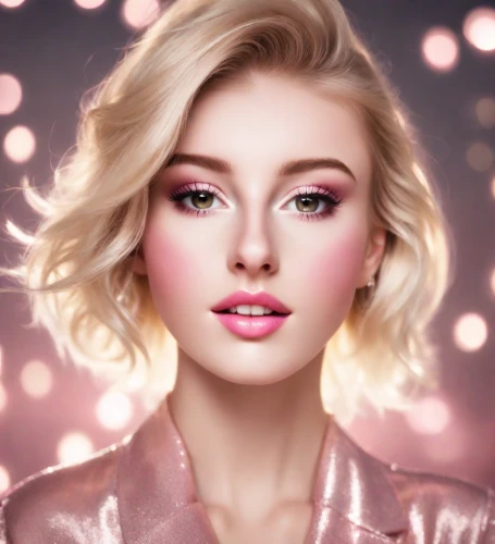 pink beauty,romantic look,dahlia pink,pink magnolia,women's cosmetics,peony pink,vintage makeup,airbrushed,pink glitter,natural cosmetic,retouching,barbie doll,natural pink,pink background,dusky pink,barbie,cosmetic,light pink,pink lady,retouch