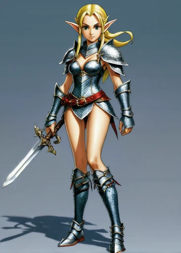 female warrior,swordswoman,male elf,fantasy warrior,warrior woman,fantasy woman,massively multiplayer online role-playing game,link,goddess of justice,sheik,wind warrior,game figure,game character,figure of justice,3d figure,strong woman,he-man,joan of arc,hard woman,elza,Illustration,Japanese style,Japanese Style 05