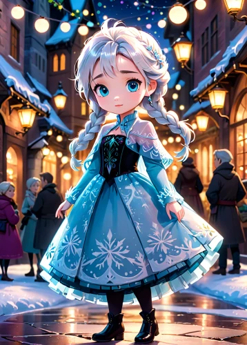elsa,the snow queen,winter dress,winterblueher,white rose snow queen,snowflake background,cinderella,suit of the snow maiden,winter festival,frozen,winter background,disney character,fairy tale character,christmas snowy background,shanghai disney,ice queen,blue snowflake,anime japanese clothing,night snow,disney sea,Anime,Anime,Traditional