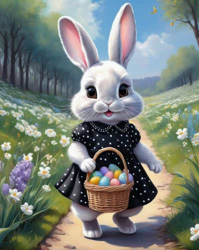 bunny on flower,easter theme,easter bunny,rainbow rabbit,bunny,easter card,happy easter hunt,white bunny,easter background,little bunny,cottontail,painting easter egg,hare trail,easter festival,springtime background,easter rabbits,white rabbit,rabbits and hares,little rabbit,european rabbit,Illustration,Realistic Fantasy,Realistic Fantasy 30
