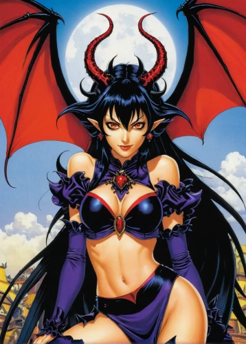 devil,fantasy woman,evil woman,dragon li,gargoyles,goddess of justice,eva,cynosbatos,black dragon,angel and devil,dark angel,raven girl,lacerta,fire devil,evil fairy,black angel,dark-type,sorceress,fire red eyes,vampire woman,Illustration,Japanese style,Japanese Style 05