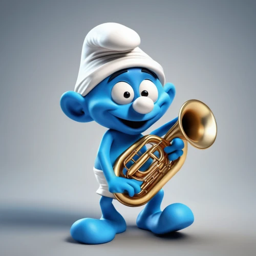 smurf figure,smurf,tuba,trumpet player,trombone player,trombonist,saxophone playing man,om,trumpet,mellophone,saxophone player,jazz,trombone,chef,saxhorn,flugelhorn,bandsman,jazz it up,musician,saxophone