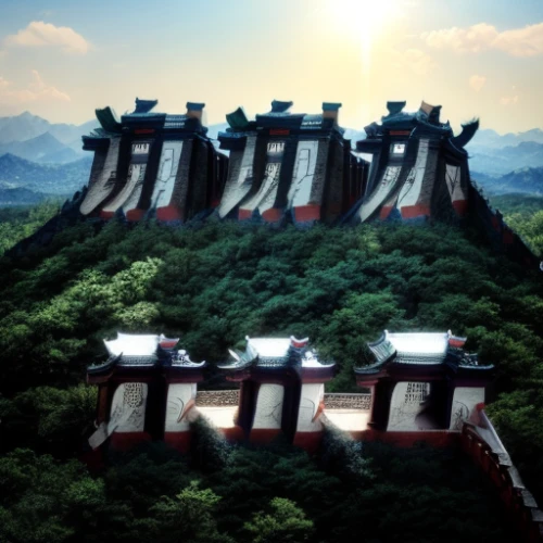 great wall wingle,danyang eight scenic,wuyi,great wall of china,huangshan maofeng,chinese architecture,great wall,chinese temple,shaanxi province,hwachae,zhangjiajie,dragon bridge,yuanyang,zhejiang,hall of supreme harmony,nanjing,bianzhong,guizhou,yeongsanhong,changgyeonggung palace,Light and shadow,Landscape,Great Wall