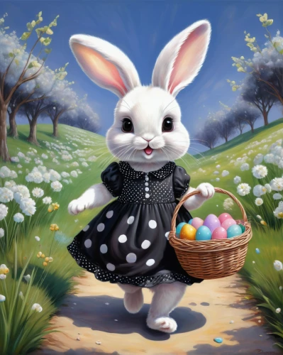 painting easter egg,easter bunny,easter theme,painting eggs,happy easter hunt,easter festival,easter background,easter rabbits,easter celebration,easter card,easter,springtime background,easter-colors,happy easter,bunny,cottontail,gray hare,white rabbit,white bunny,children's background,Illustration,Realistic Fantasy,Realistic Fantasy 30