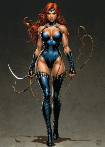 mystique,huntress,black widow,firestar,starfire,super heroine,darth talon,fantasy woman,widow spider,widow,female warrior,muscle woman,head woman,bow and arrows,marvel comics,comic character,catwoman,comic characters,harnessed,goddess of justice,Illustration,American Style,American Style 02