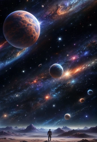 space art,universe,space,the universe,planets,astronomy,alien planet,sci fiction illustration,outer space,cosmos,planetary system,exoplanet,alien world,lost in space,vast,extraterrestrial life,astronomical,starscape,scene cosmic,astronomer