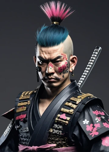 samurai,samurai fighter,mukimono,katakuri,goki,kenjutsu,tsukemono,hijiki,takuan,gyūdon,kajukenbo,mohawk,sanshin,konghou,sensei,motsunabe,mohawk hairstyle,horumonyaki,chozubachi,iaijutsu