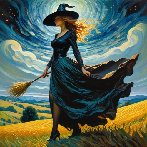 woman of straw,wheat field,wheat fields,pilgrim,straw field,yellow sun hat,scythe,prairie,little girl in wind,yellow grass,straw hat,girl in a long dress,the hat of the woman,strands of wheat,whirling,country-western dance,cosmos wind,mother earth,country dress,sunflower field,Illustration,Realistic Fantasy,Realistic Fantasy 03