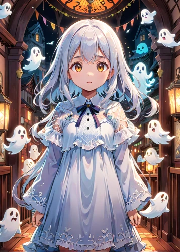 ghost girl,halloween background,halloween ghosts,halloween wallpaper,ghost background,halloween poster,halloween illustration,halloween banner,boo,halloween witch,halloween2019,halloween 2019,piko,trick or treat,winterblueher,ghost catcher,alice,trick-or-treat,ghost,fairy tale character,Anime,Anime,Traditional