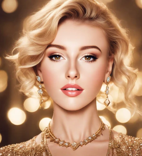 gold jewelry,jeweled,vintage makeup,romantic look,bridal jewelry,women's cosmetics,pearl necklace,beauty face skin,retouching,model beauty,glittering,glamour girl,jewelry,diamond jewelry,dazzling,beautiful woman,beautiful face,jewellery,beautiful model,glamor