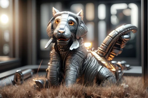 lawn ornament,rex cat,sphynx,whimsical animals,posavac hound,anthropomorphized animals,animal figure,uintatherium,cat-ketch,atlas squirrel,pet,armored animal,armadillo,bull terrier (miniature),canidae,kelpie,scrap sculpture,cynorhodon,doberman,toyger