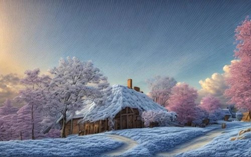 winter landscape,snow landscape,snowy landscape,winter background,snow scene,christmas landscape,winter village,christmas snowy background,winter house,purple landscape,russian winter,winter morning,korean village snow,winter magic,winter dream,home landscape,landscape background,fantasy landscape,winter forest,winters,Common,Common,Natural