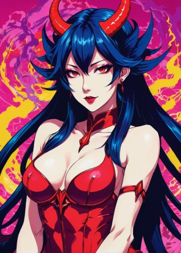 fire devil,devil,evil woman,fire siren,vampire lady,fire red eyes,the devil,fire lily,widowmaker,vampire woman,dark-type,evil fairy,queen of hearts,streaming,fire angel,cheshire,demon,red blue wallpaper,kali,flame spirit,Illustration,Japanese style,Japanese Style 04