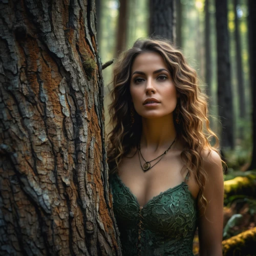 dryad,celtic woman,faerie,faery,in the forest,the enchantress,elven,green dress,enchanting,celtic queen,elven forest,ballerina in the woods,fairy queen,katniss,enchanted forest,ivy,forest background,huntress,wood elf,woodland,Photography,General,Fantasy