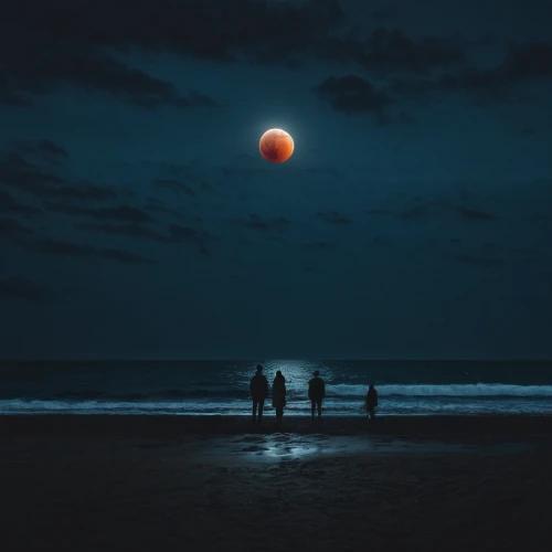 blood moon,blood moon eclipse,lunar eclipse,total lunar eclipse,dark beach,moonrise,moonlit night,moons,moon photography,lunar,moonlight,moonlit,lunar landscape,lunar phase,big moon,moonscape,moon night,the moon,blue moon,sea night,Photography,Documentary Photography,Documentary Photography 08