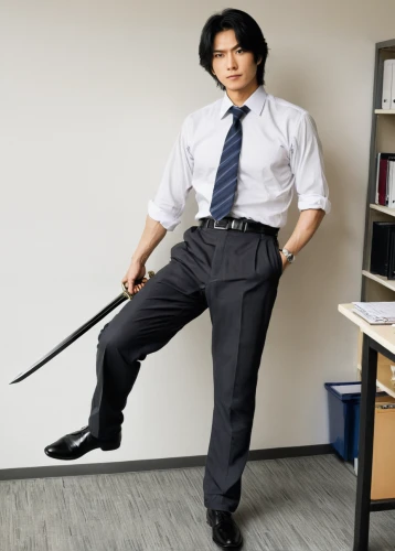 office ruler,cosplay image,white-collar worker,eskrima,office worker,erhu,accountant,male poses for drawing,janitor,baguazhang,jin deui,kenjutsu,ceo,broomstick,office chair,business angel,stock photography,sweeping,cosplay,sales man,Illustration,Japanese style,Japanese Style 17