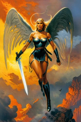 archangel,fire angel,the archangel,fantasy woman,female warrior,dark angel,angels of the apocalypse,angel,guardian angel,warrior woman,death angel,goddess of justice,business angel,angel of death,black angel,angel moroni,femme fatale,winged,fallen angel,fantasy warrior,Conceptual Art,Fantasy,Fantasy 04